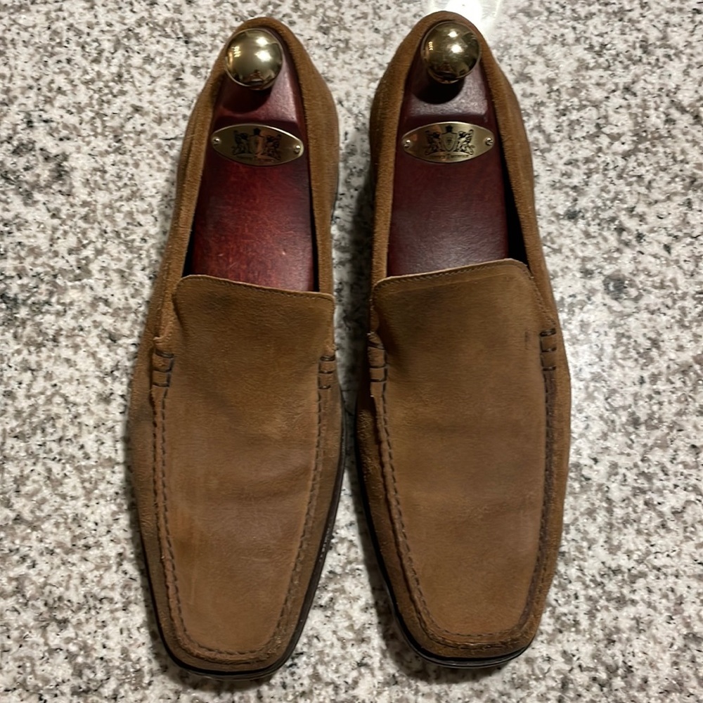 Johnston Murphy Suede Slip On Loafer - worn one time